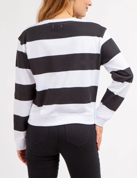 Укорочений жіночий світшот US Polo Assn з логотипом 1159854647 (Чорний/Білий XL)