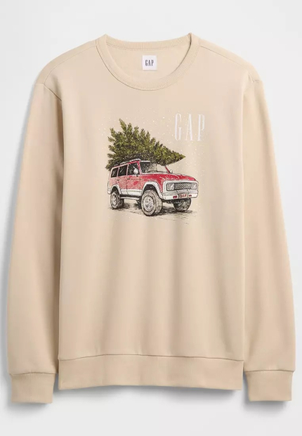 Світшот чоловічий GAP з логотипом 1159855501 (Бежевий L)