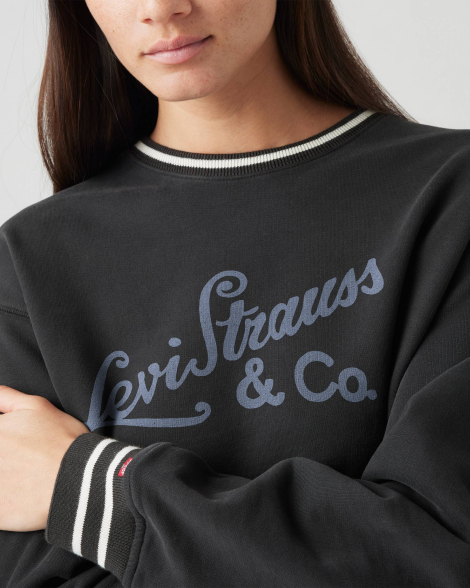 Свитшот женский Levi's с логотипом 1159856912 (Серый XS)