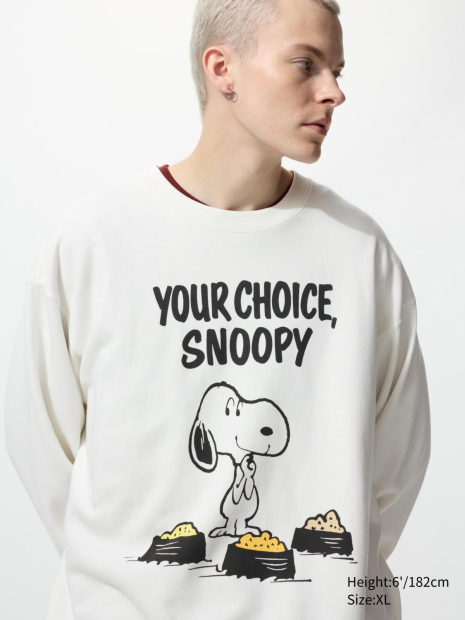 Світшот UNIQLO Peanuts 1159857348 (Білий 3XL)