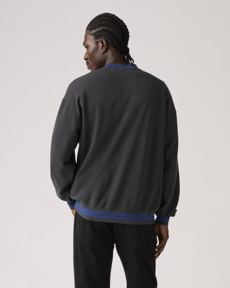 Мужской свитшот Levi's с V-образным вырезом 1159858068 (Серый M)