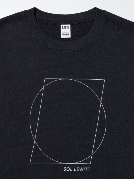 Світшот MoMA UNIQLO з принтом 1159858232 (Чорний L)