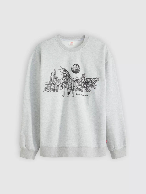 Світшот Levi's на флісі 1159858318 (Сірий M)