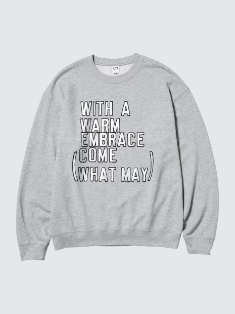 Свитшот MoMA UNIQLO с принтом 1159858951 (Серый M)