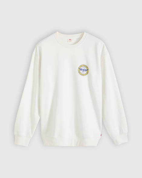 Мужской свитшот Levi's на флисе 1159861509 (Молочный M)