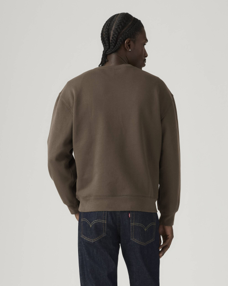 Свитшот с принтом Levi's на флисе 1159861361 (Коричневый XL)