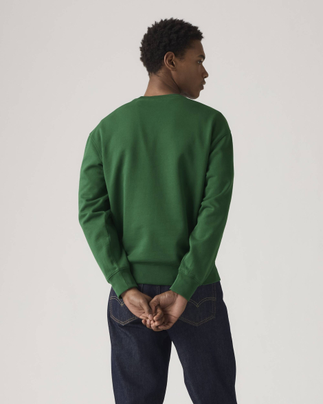 Світшот з принтом Levi's на флісі 1159861365 (Зелений M)