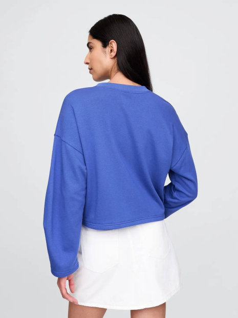Свитшот женский GAP с логотипом 1159861692 (Синий XL)