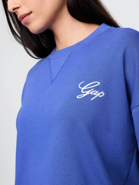 Свитшот женский GAP с логотипом 1159861692 (Синий XL)