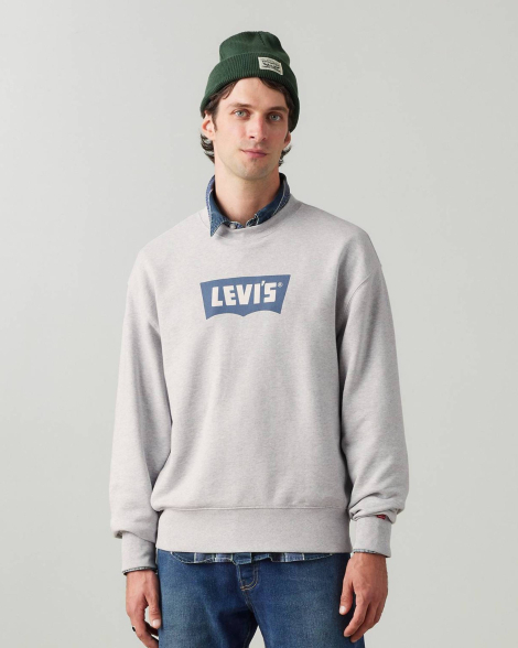 Чоловічий світшот Levi's з логотипом 1159862505 (Сірий XXL)