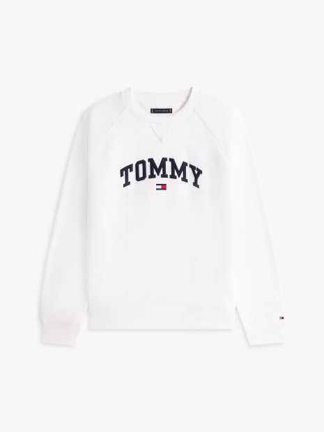 Мужской свитшот Tommy Hilfiger на флисе 1159862801 (Белый M)
