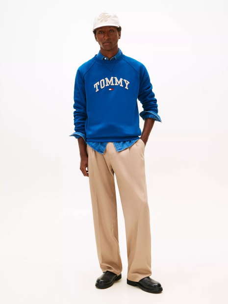 Мужской свитшот Tommy Hilfiger на флисе 1159862805 (Синий M)