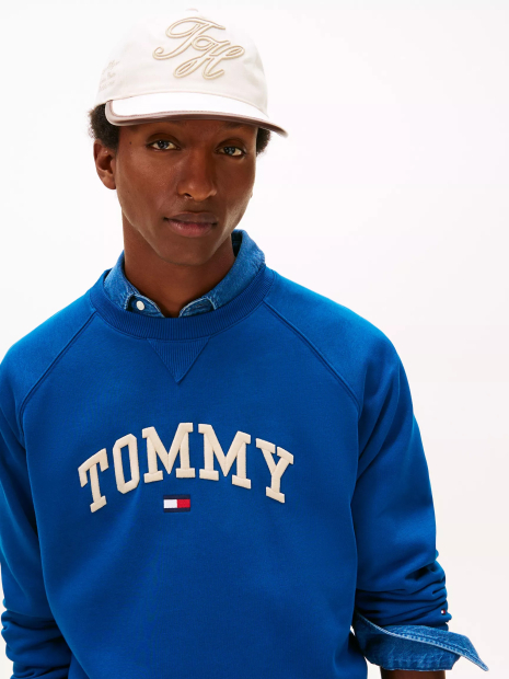 Мужской свитшот Tommy Hilfiger на флисе 1159862805 (Синий M)