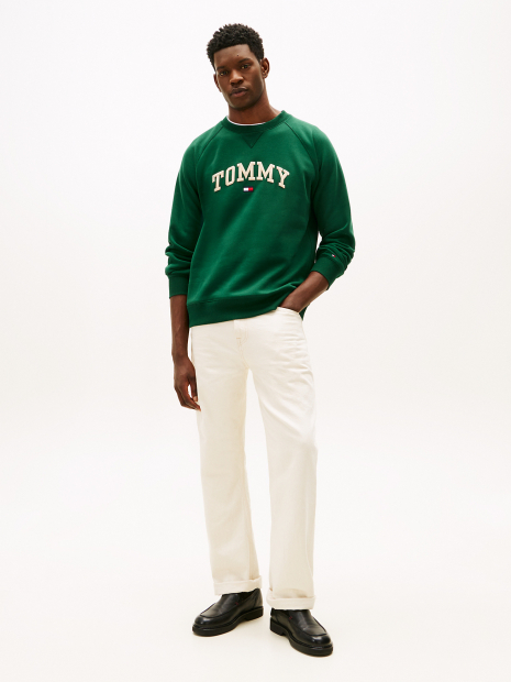 Мужской свитшот Tommy Hilfiger на флисе 1159862927 (Зеленый XXL)