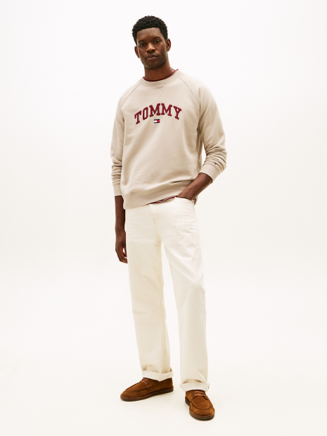 Мужской свитшот Tommy Hilfiger на флисе 1159862933 (Бежевый XXL)