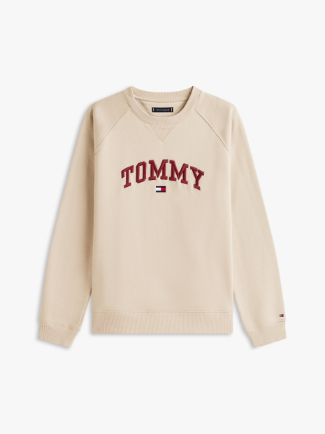Мужской свитшот Tommy Hilfiger на флисе 1159862933 (Бежевый XXL)