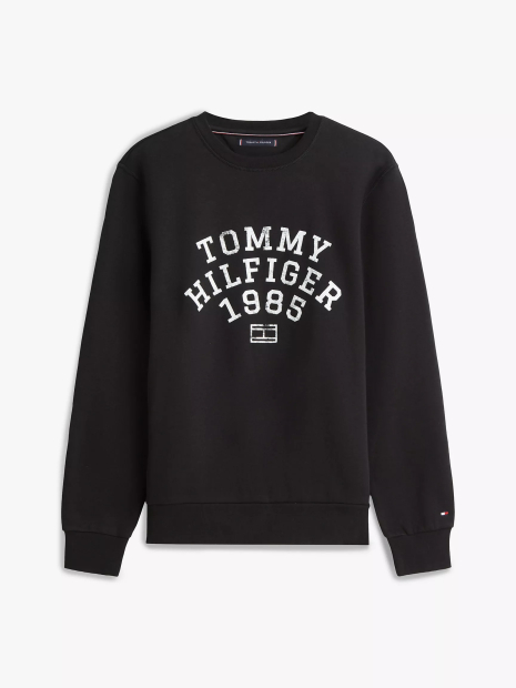 Мужской свитшот Tommy Hilfiger на флисе 1159863150 (Черный M)