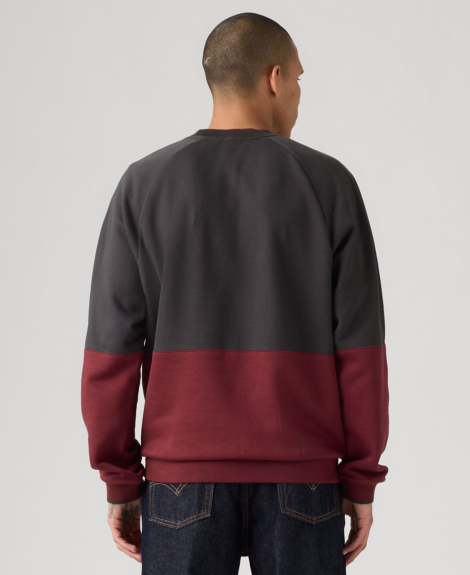 Мужской свитшот на флисе Levi's 1159863453 (Красный/Серый M)