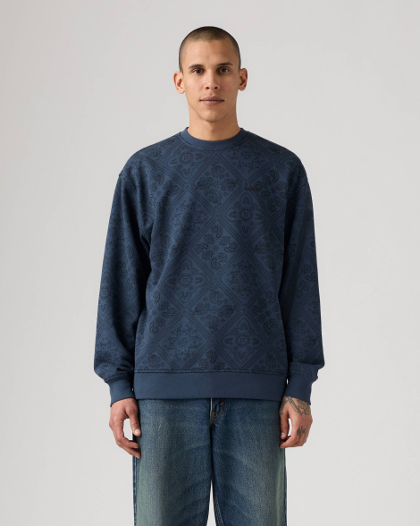 Чоловічий світшот Levi's на флісі 1159863663 (Синій L)