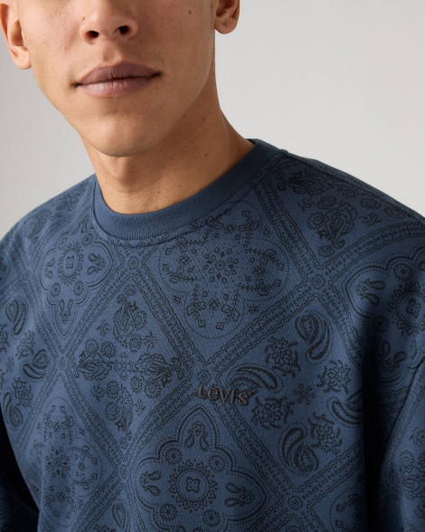 Чоловічий світшот Levi's на флісі 1159863663 (Синій L)
