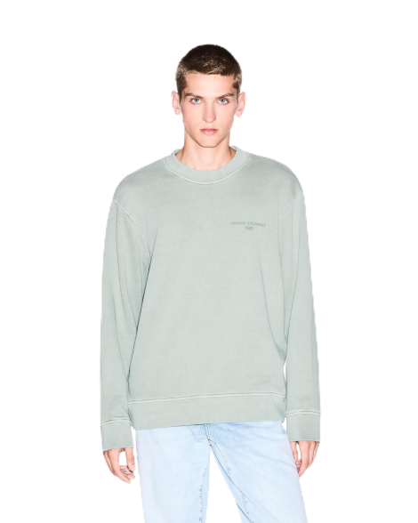 Чоловічий світшот Armani Exchange з логотипом 1159864809 (Зелений M)