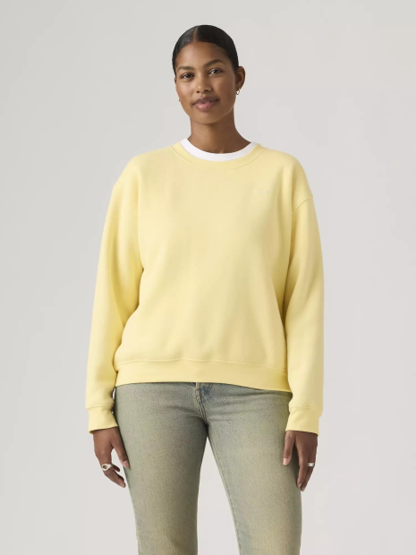 Свитшот женский Levi's на флисе 1159867640 (Желтый S)