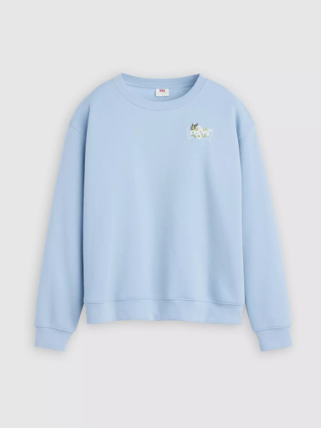 Світшот жіночий Levi's на флісі 1159868652 (Блакитний XL)