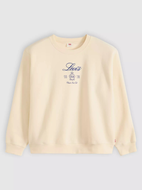 Свитшот женский Levi's на флисе 1159869304 (Молочный L)