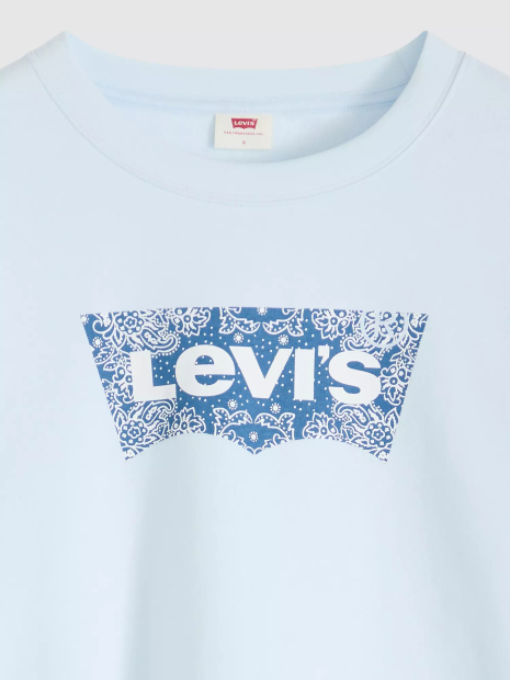 Світшот жіночий Levi's на флісі 1159959944 (Блакитний M)