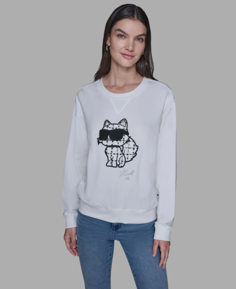 Жіночий світшот Karl Lagerfeld Paris 1160134584 (Білий XL)