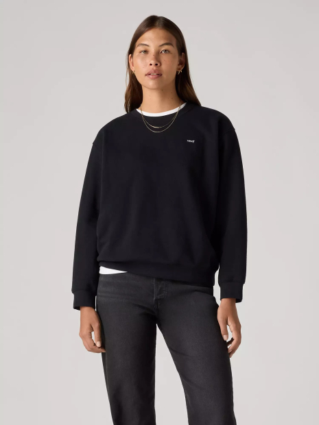 Світшот жіночий Levi's на флісі 1160234265 (Чорний XXL)