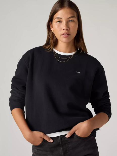 Світшот жіночий Levi's на флісі 1160234265 (Чорний XXL)