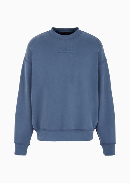 Чоловічий світшот Armani Exchange з логотипом 1160235667 (Синій M)