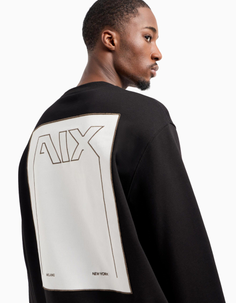 Чоловічий світшот Armani Exchange 1160249467 (Чорний L)