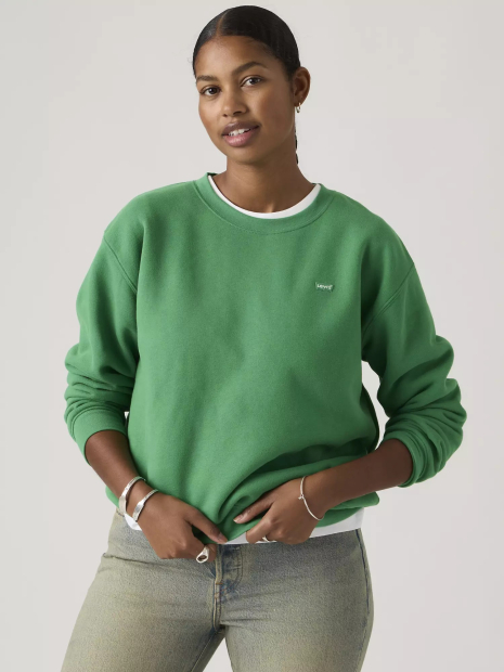 Світшот жіночий Levi's на флісі 1160262473 (Зелений XS)