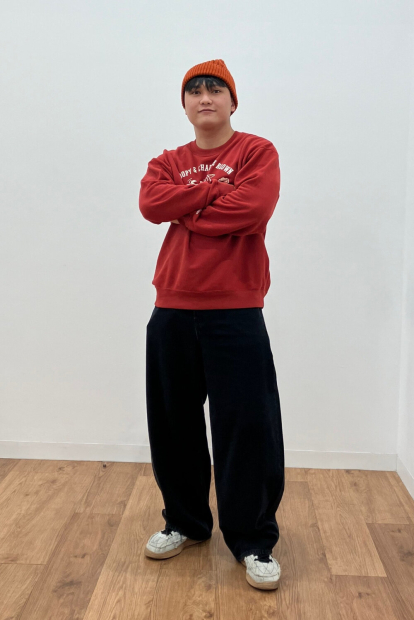 Свитшот UNIQLO с принтом Peanuts 1160358734 (Красный XL)
