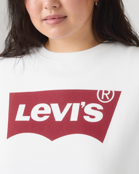 Свитшот женский Levi's с логотипом 1160739250 (Белый 2X)