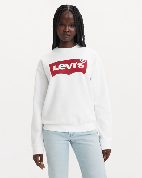 Свитшот женский Levi's с логотипом 1160739250 (Белый 2X)