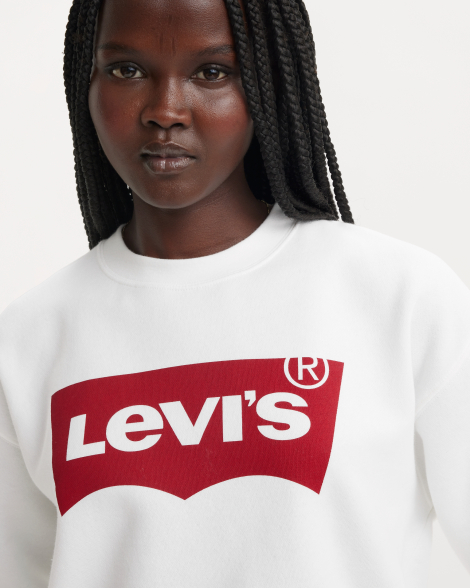 Свитшот женский Levi's с логотипом 1160739250 (Белый 2X)