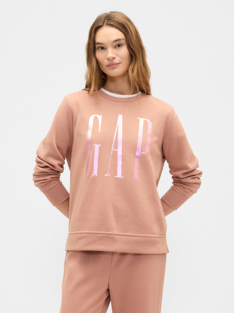 Світшот на флісі GAP з логотипом 1161180033 (Коричневий XS)