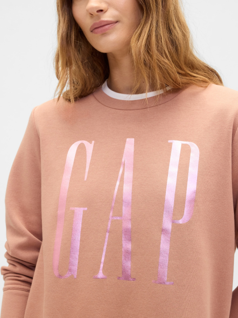 Світшот на флісі GAP з логотипом 1161180033 (Коричневий XS)