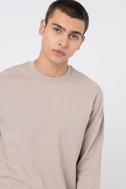 Мужской свитшот Armani Exchange 1161440030 (Бежевый XXL)