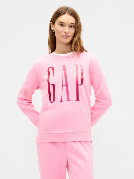 Свитшот на флисе GAP с логотипом 1161518233 (Розовый S)