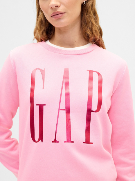 Свитшот на флисе GAP с логотипом 1161518233 (Розовый S)
