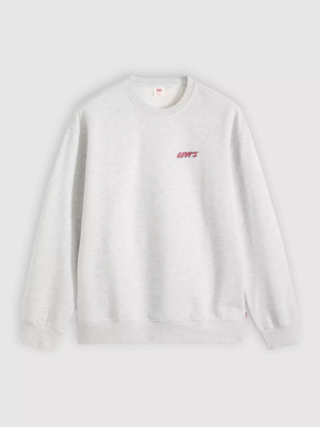 Свитшот на флисе Levi's с принтом 1161577965 (Серый XL)