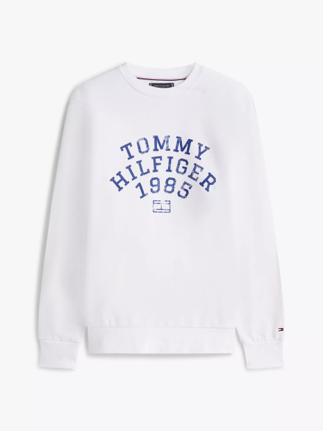 Мужской свитшот Tommy Hilfiger на флисе 1161710442 (Белый L)