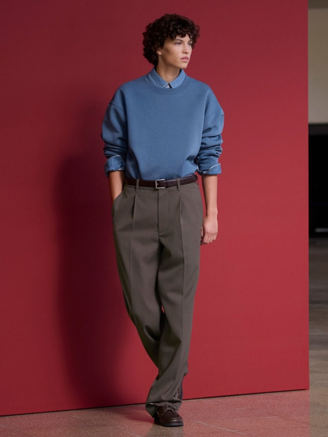 Свитшот UNIQLO с круглым вырезом 1161938414 (Синий 3XL)