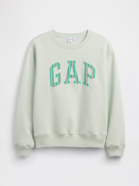 Свитшот женский на флисе GAP с логотипом 1162032156 (Зеленый S)