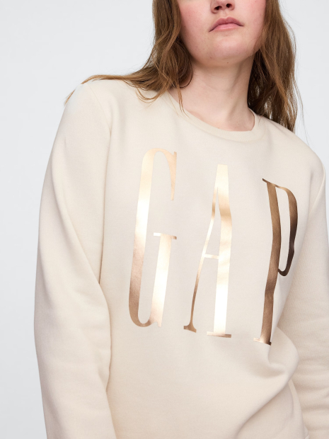 Свитшот на флисе GAP с логотипом 1162361026 (Молочный M)
