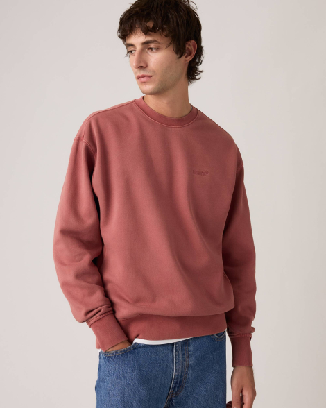 Чоловічий світшот Levi's на флісі 1162586675 (Червоний L)